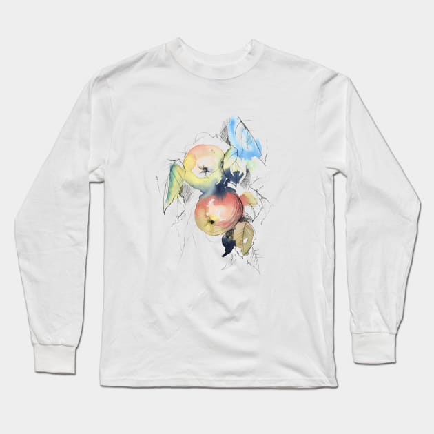 Sweet apples Long Sleeve T-Shirt by Maria Mi Art